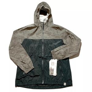 Avalanche Men’s Size S Small Reflective Camo Printed Hooded Jacket Rain Coat